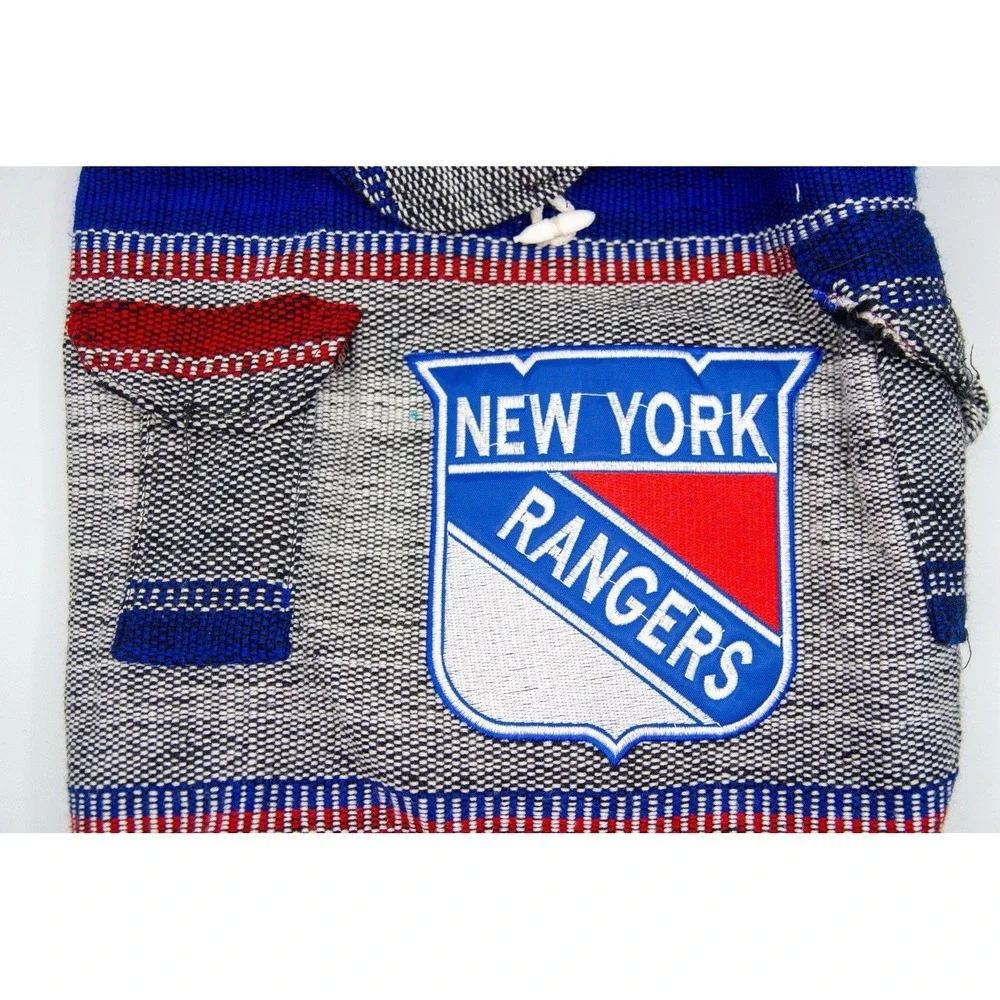 New York Rangers NHL Fabric Backpack – Travel, School, or‎ Gym Bag